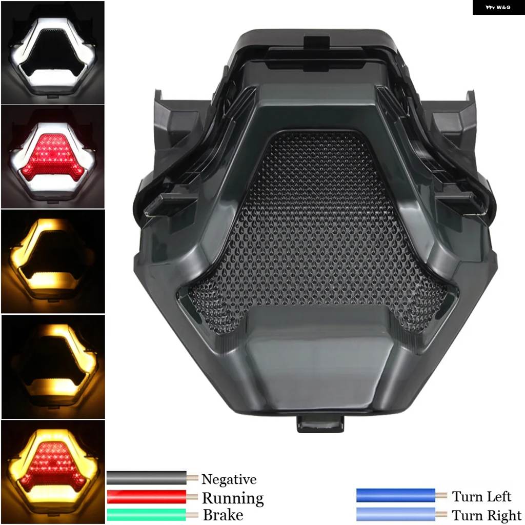 並行輸入品オートバイ LED テールライト アクセサリー ウィンカー ウィンカー ヤマハ YZF R3 R25 FZ07 Y15ZR MT03 MT07 MT25 LC150 2015-2017の画像