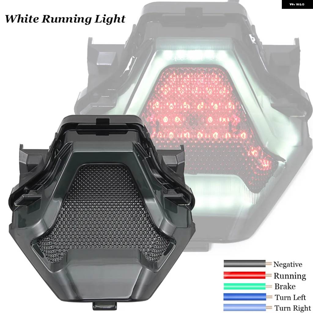 並行輸入品オートバイ LED テールライト アクセサリー ウィンカー ウィンカー ヤマハ YZF R3 R25 FZ07 Y15ZR MT03 MT07 MT25 LC150 2015-2017の画像