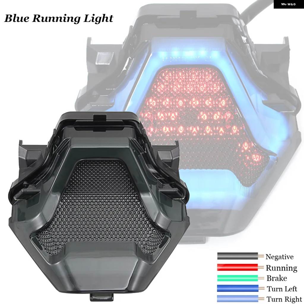 並行輸入品オートバイ LED テールライト アクセサリー ウィンカー ウィンカー ヤマハ YZF R3 R25 FZ07 Y15ZR MT03 MT07 MT25 LC150 2015-2017の画像