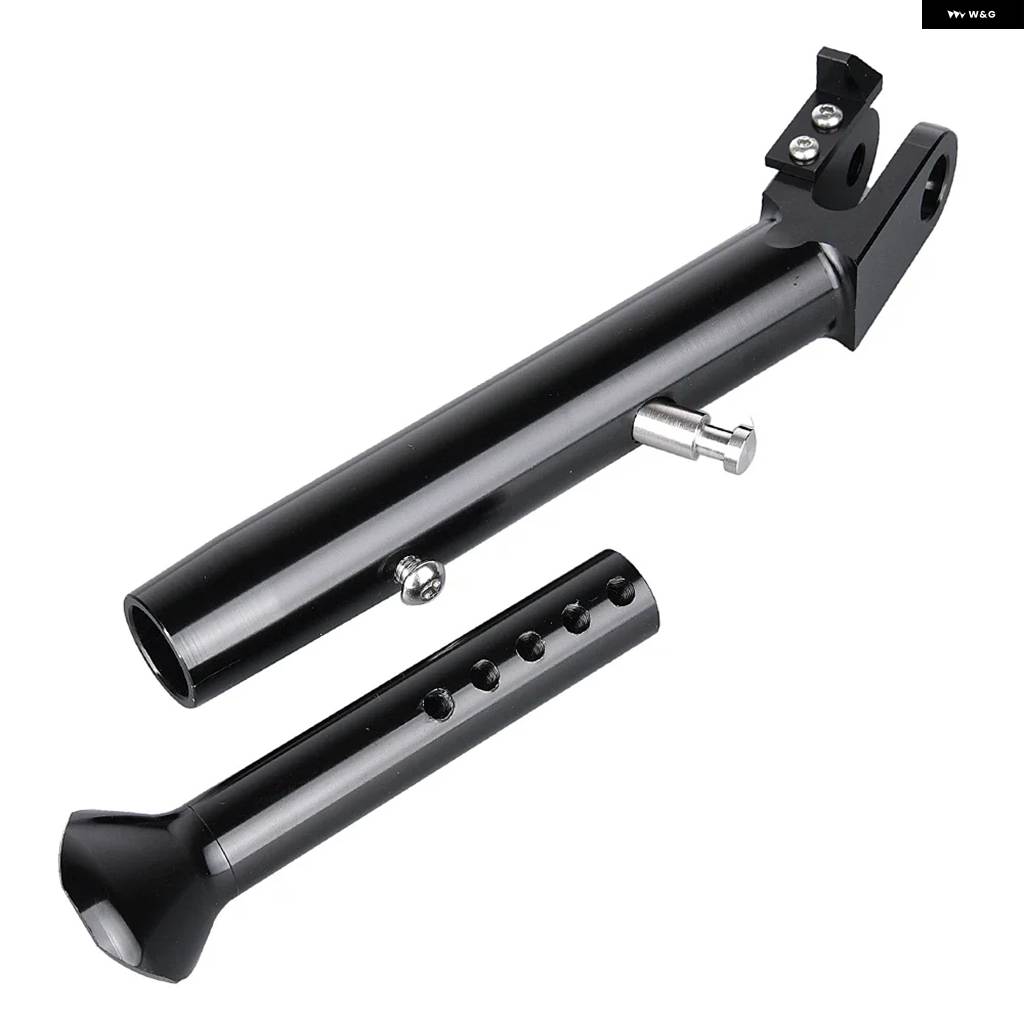 並行輸入品スズキ GSXR1000 GSXR 1000 2009-12 キック スタンド ローダウン サイド スタンド フット キック スタンド サポート クローム ブラックの画像
