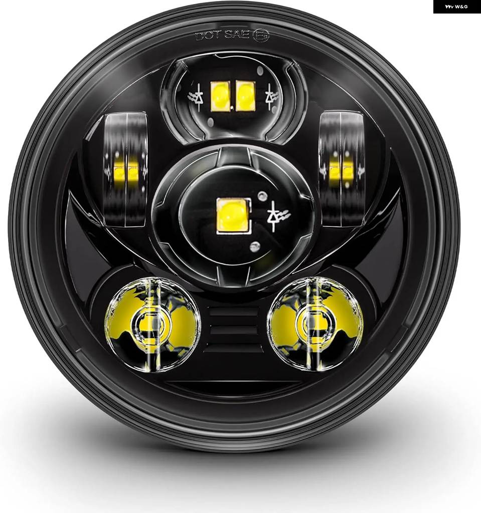 並行輸入品5.75インチ 5-3/4インチ LED オートバイ ヘッドライト ハーレー スポーツスター 1200 XL1200L XL1200C 883 XL883 883L XL883R 48の画像