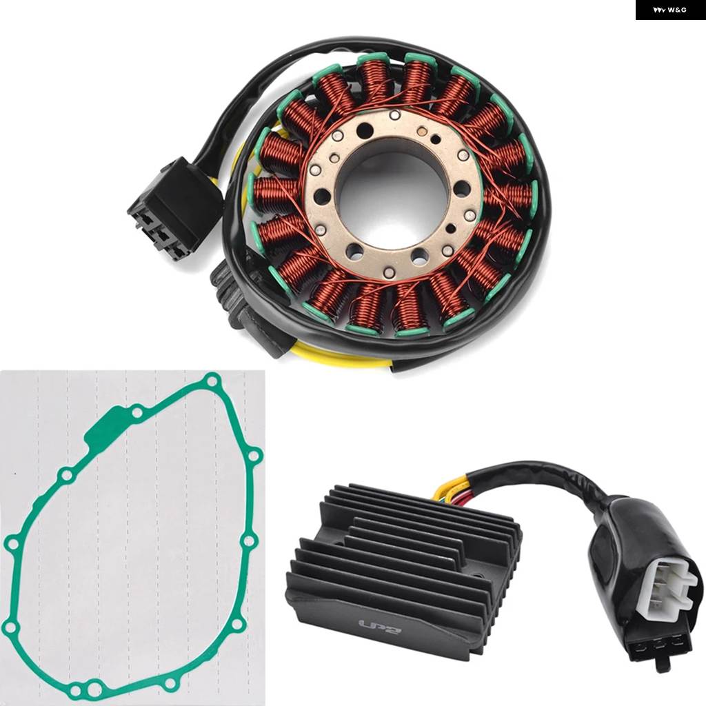 並行輸入品CBR1100XX ステーターコイル + レギュレーター 整流器 + ステーターカバー ガスケット ホンダ CBR 1100 XX ブラックバード 1999 2000 2001の画像