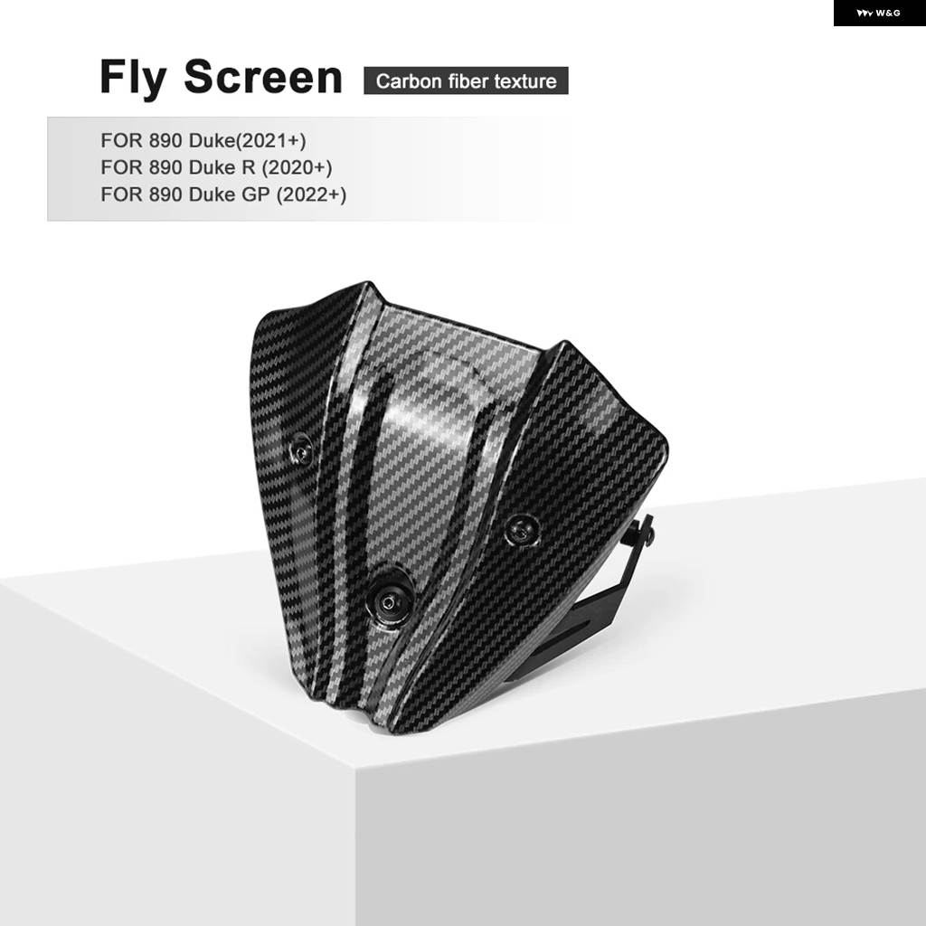 並行輸入品フライスクリーン バイク アクセサリー 890 DUKE 2020- R 2021- GP 2022- フロントミニ ウィンドシールド フェアリング ウィンドスクリーンの画像