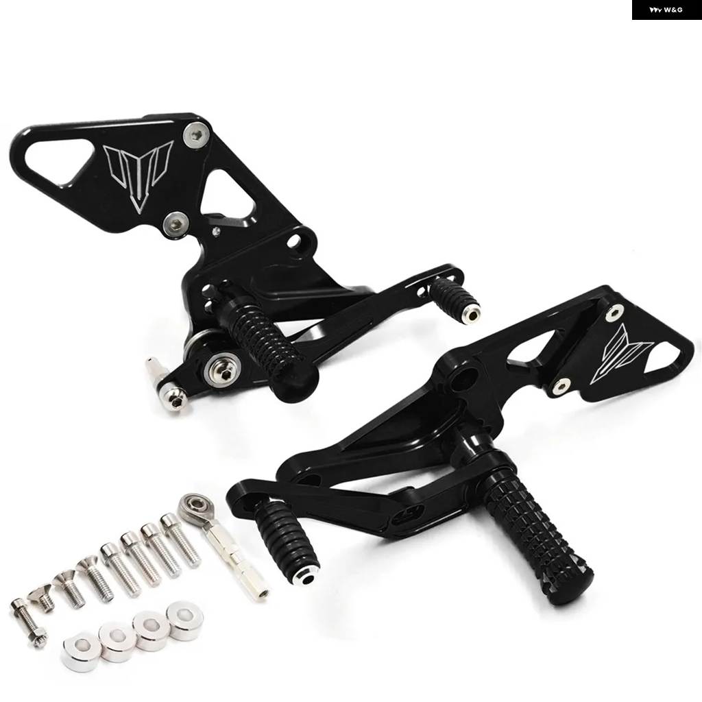 並行輸入品 2020 FZ-07 MT-07 CNC調整可能 フットレスト リアセット ヤマハ MT07 FZ07 2013-20の画像