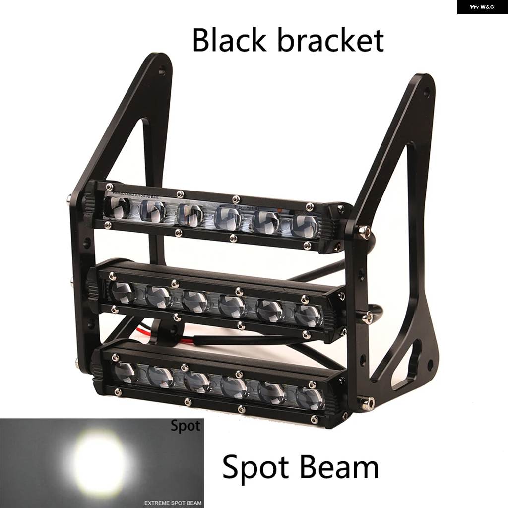 並行輸入品 オートバイ ヘッドライト 54W 12V 3400LM LED カスタム三層フロント フォーク ライトランプ 4色 ブ_5