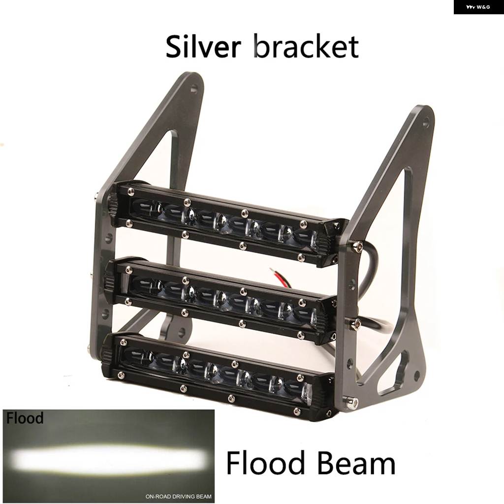 並行輸入品 オートバイ ヘッドライト 54W 12V 3400LM LED カスタム三層フロント フォーク ライトランプ 4色 ブ_7