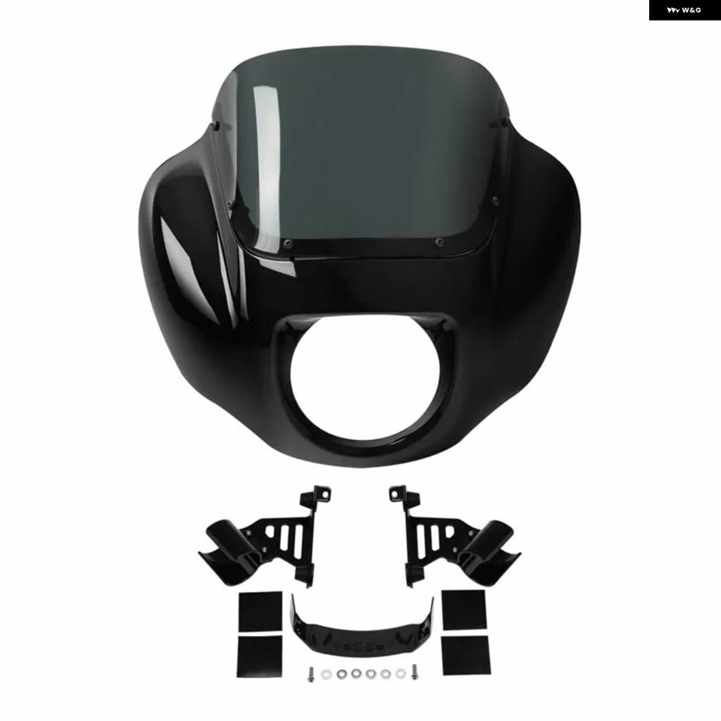 並行輸入品 ヘッドライト フェアリング ウインドシールド ブラケット ハーレー ソフテイル スタンダード ストリートボブ ローライ_1