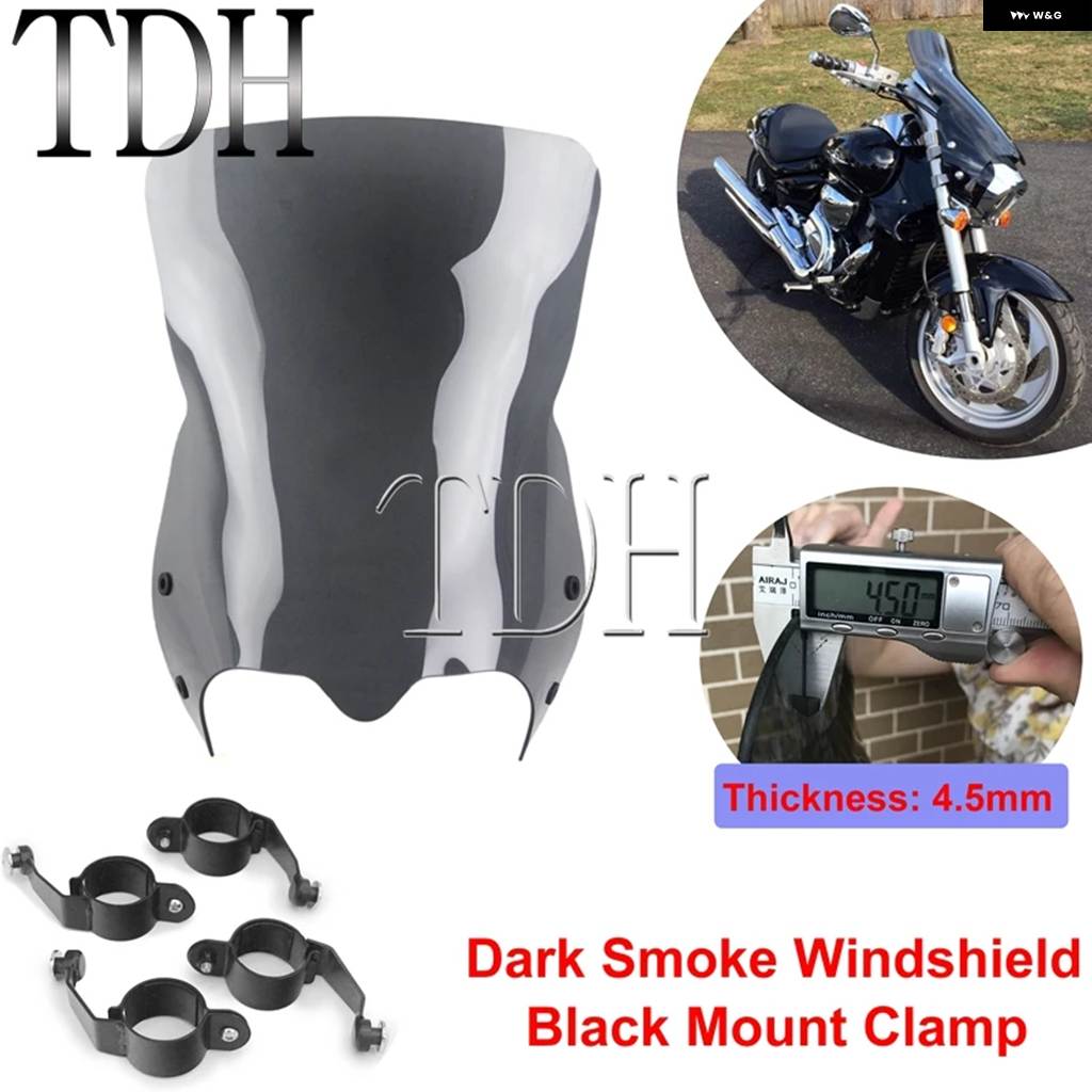 並行輸入品 10インチ ツーリング スポーツ ウィンドシールド クルーザー ウィンドスクリーン スズキ ブルバード M109R ボ_2