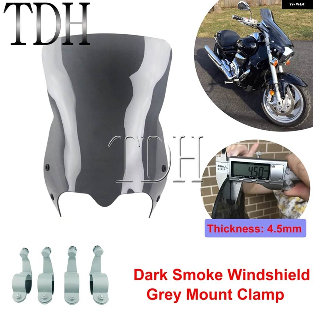 並行輸入品 10インチ ツーリング スポーツ ウィンドシールド クルーザー ウィンドスクリーン スズキ ブルバード M109R ボ_3