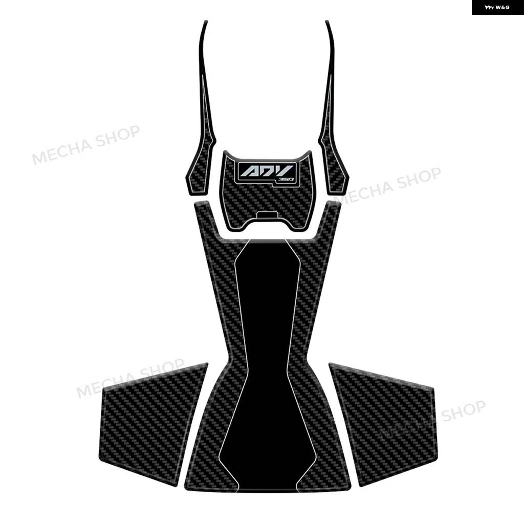 並行輸入品ADV350 ADV 350 2022 - 25 オートバイ サイド3D ステッカー 防水 傷防止 デカール アクセサリーの画像