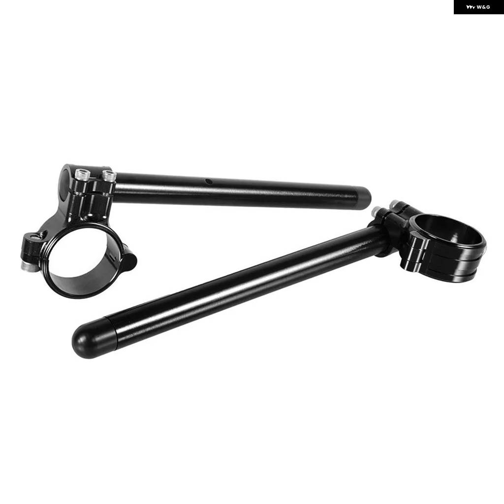 並行輸入品 2ピース CNCアルミ バイク ハンドルバー 52MM クリップオン 7/8インチ 22MM チューブ GSXR110の画像