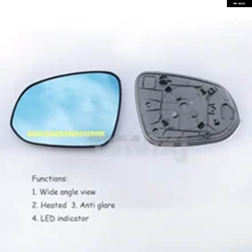 並行輸入品 トヨタ TACOMA RAV4 2016-2024 1ペア ヒーター付きサイドバックミラー ブルーガラスレンズ LEDの画像