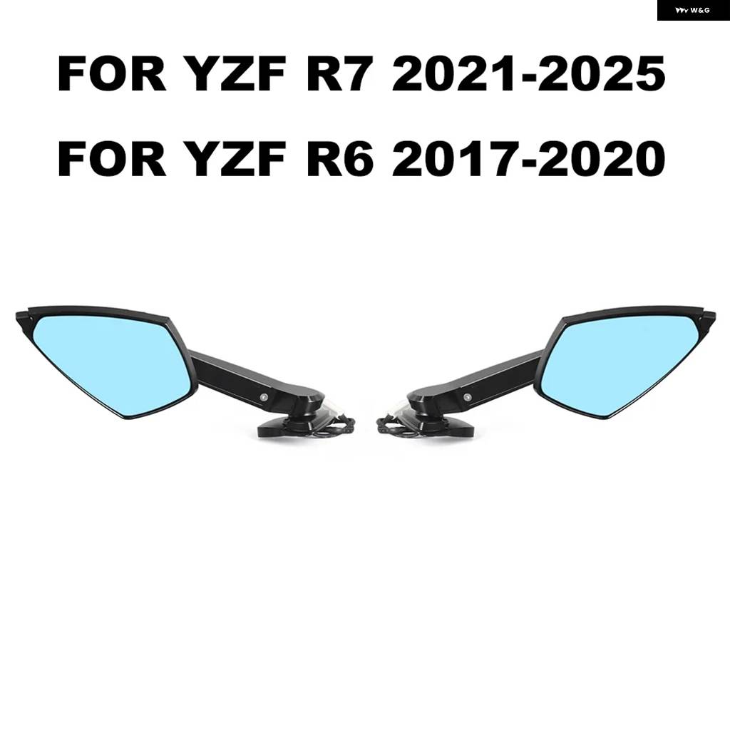 並行輸入品 バックミラー にLED ウィンカーを内蔵したカスタムYZF R7 2021- 2017-2020 カスタム パーツ_1