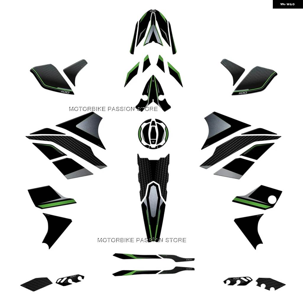 並行輸入品 カワサキ VERSYS 1100 VERSYS1100 2025 防水 ステッカー バイク ガード ステッカー 3Dエ_10