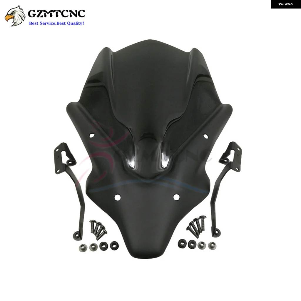 並行輸入品ヤマハ MT07 FZ07 2021 - 23 MT-07 FZ-07 フロントガラス スポイラー バイザーアルミキット ディフレクター フェアリング カバー 20-23_6