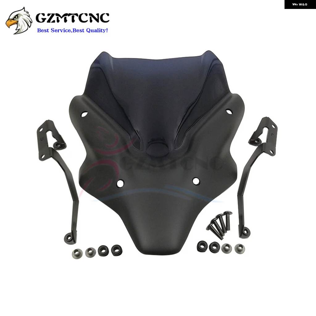 並行輸入品ヤマハ MT07 FZ07 2021 - 23 MT-07 FZ-07 フロントガラス スポイラー バイザーアルミキット ディフレクター フェアリング カバー 20-23_1