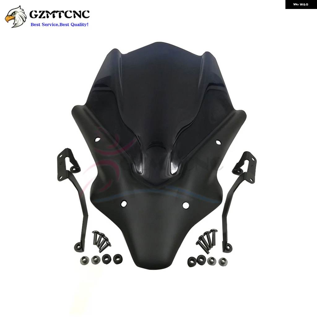 並行輸入品ヤマハ MT07 FZ07 2021 - 23 MT-07 FZ-07 フロントガラス スポイラー バイザーアルミキット ディフレクター フェアリング カバー 20-23_2