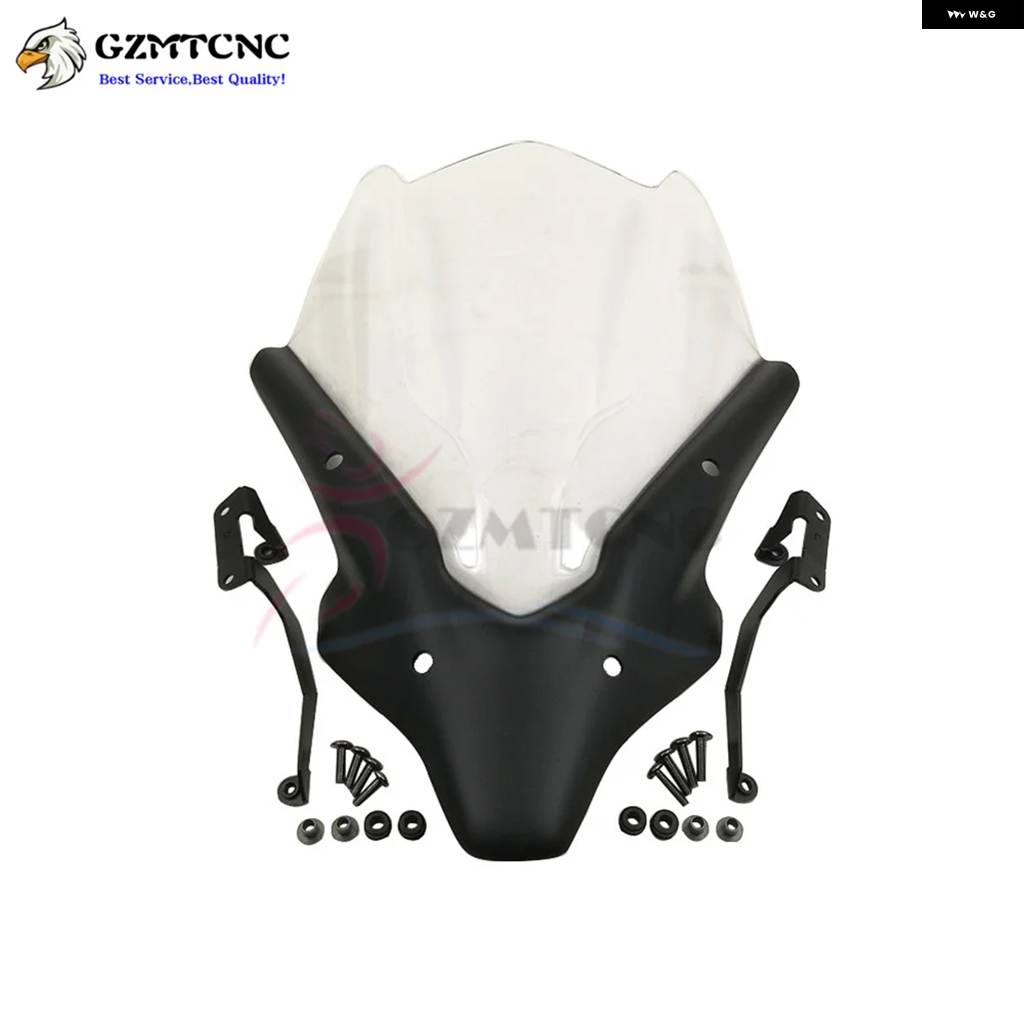 並行輸入品ヤマハ MT07 FZ07 2021 - 23 MT-07 FZ-07 フロントガラス スポイラー バイザーアルミキット ディフレクター フェアリング カバー 20-23_4