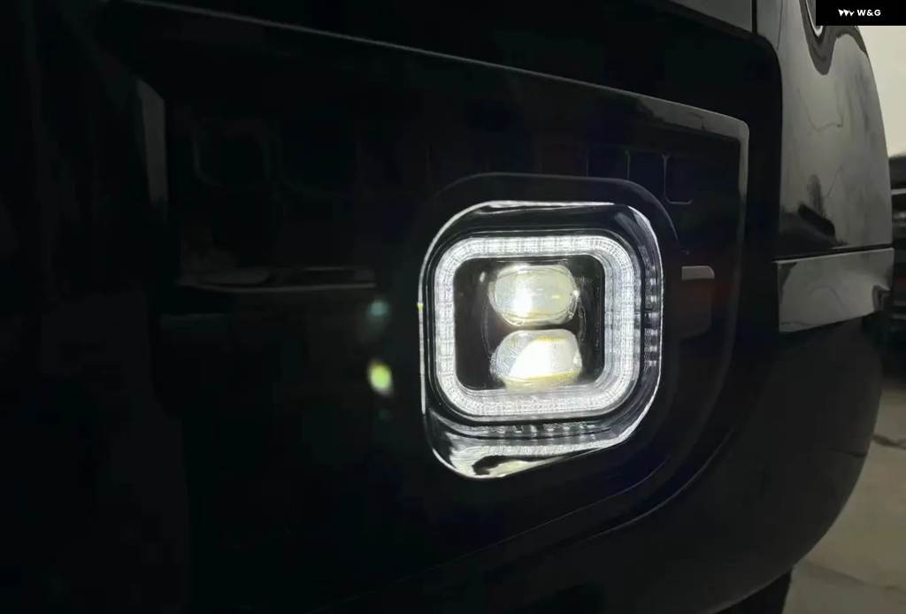 並行輸入品 ランドローバー ディフェンダー L663 2020-2024 90 110 130 LED フォグランプ デイタイム DRL グリル カバーの画像