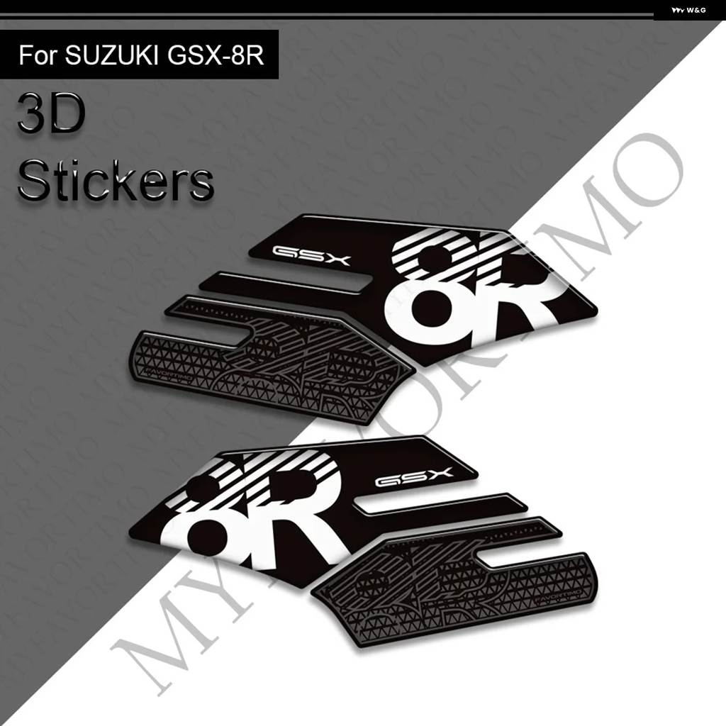 並行輸入品 GSX-8R GSX 8R GSX8R 用 オートバイ タンク パッド サイド グリップ ガス燃料オイルキット ニー フェアリング フェンの画像