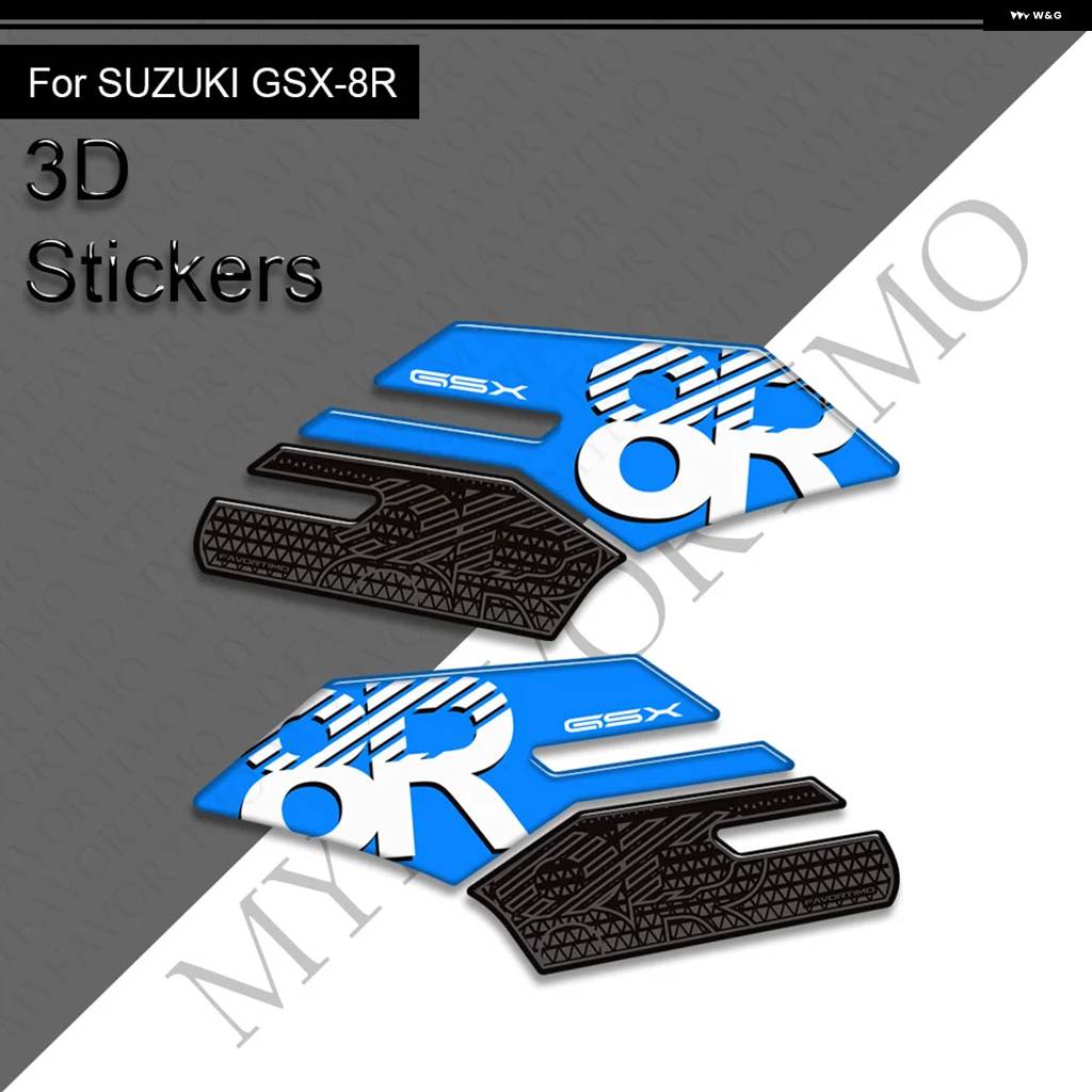 並行輸入品 GSX-8R GSX 8R GSX8R 用 オートバイ タンク パッド サイド グリップ ガス燃料オイルキット ニー フェアリング フェンの画像