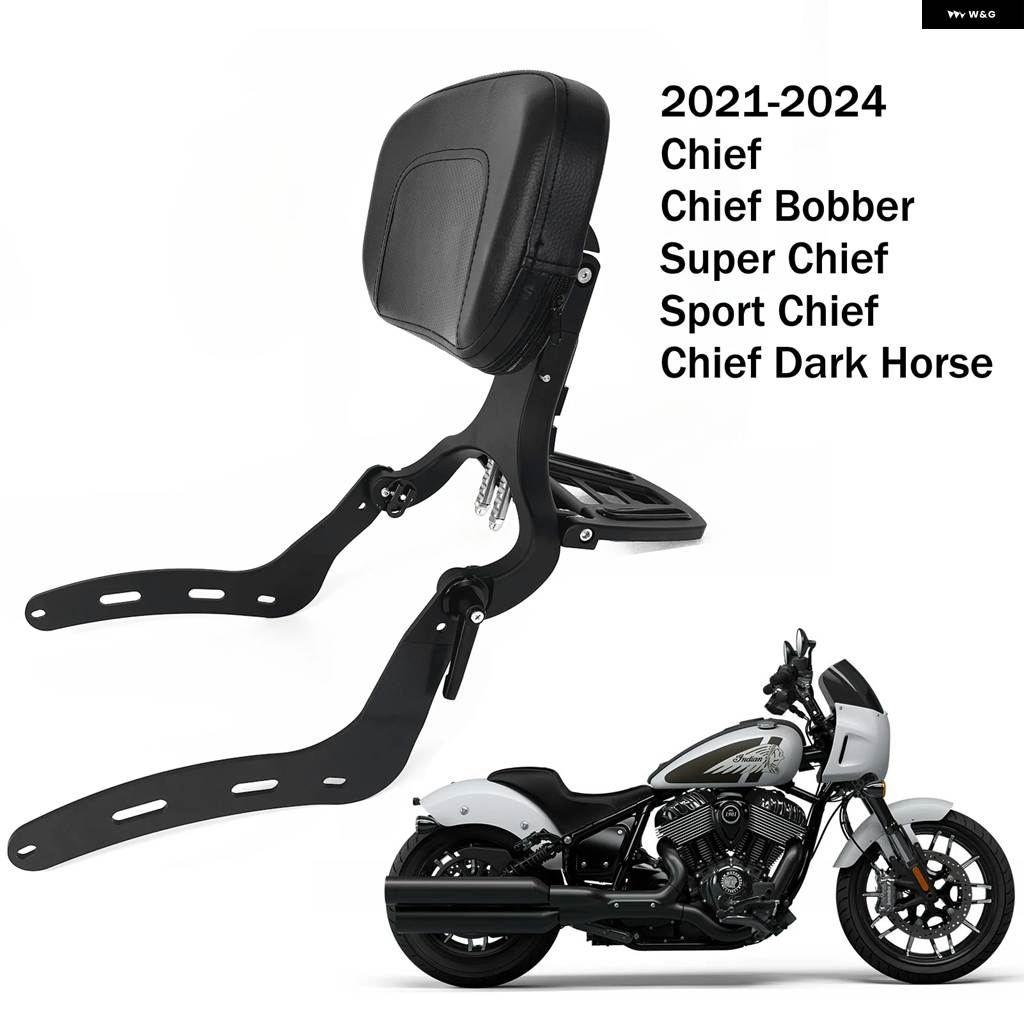 並行輸入品 インディアン チーフ ダークホース スーパーチーフ リミテッド スポーツチーフ バイク リアバックレスト シーシーバ_2