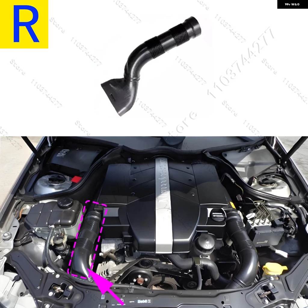 並行輸入品 2003-2006 メルセデス ベンツ CLK320 CLK500 CLK 55AMG C55 AMG W209 エアインテークダクトホース パイプ 2095280207の画像