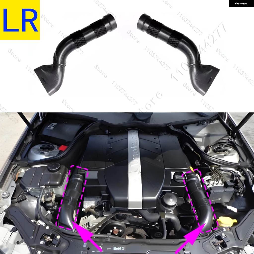 並行輸入品 2003-2006 メルセデス ベンツ CLK320 CLK500 CLK 55AMG C55 AMG W209 エアインテークダクトホース パイプ 2095280207の画像