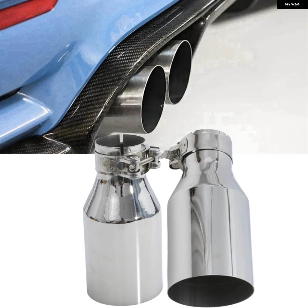 並行輸入品 1ピース ステンレス 排気 システム エンド パイプ カー排気 パイプ シングルストレートマフラーチップ 三菱_1