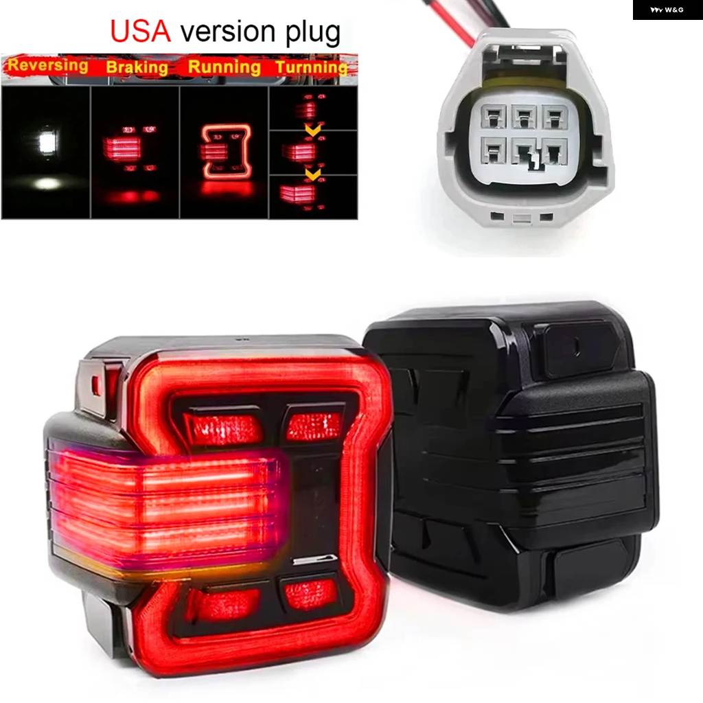 並行輸入品 Z-TOYO 2個 LED テールライト ユーロLED テールライト リバース ブレーキ ランニング ウィンカー ジープ ラングラー_1