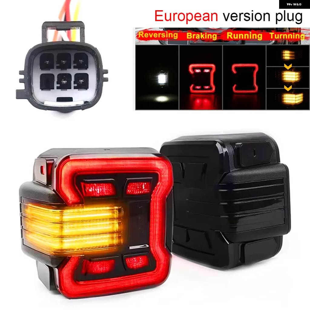 並行輸入品 Z-TOYO 2個 LED テールライト ユーロLED テールライト リバース ブレーキ ランニング ウィンカー ジープ ラングラー_2