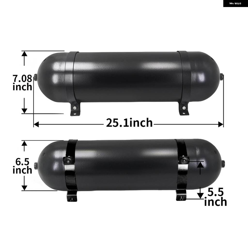 並行輸入品 3/4/5ガロンシームレスエア シリンダー エアタンクPNEUエアサスペンション システム チューニング車両部品_2