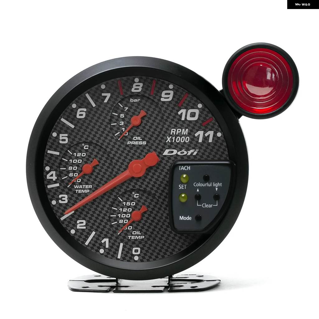 並行輸入品 DOFI 5インチ 4-IN-1 カーゲージセット タコメーター 水温