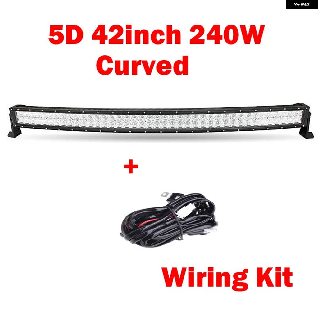並行輸入品 8/16/22/32/42/50/52インチ 5DカーブストレートオフロードLED ライトバー ジープ 4X4 ATV SUV LEDバー トラック 作業_7