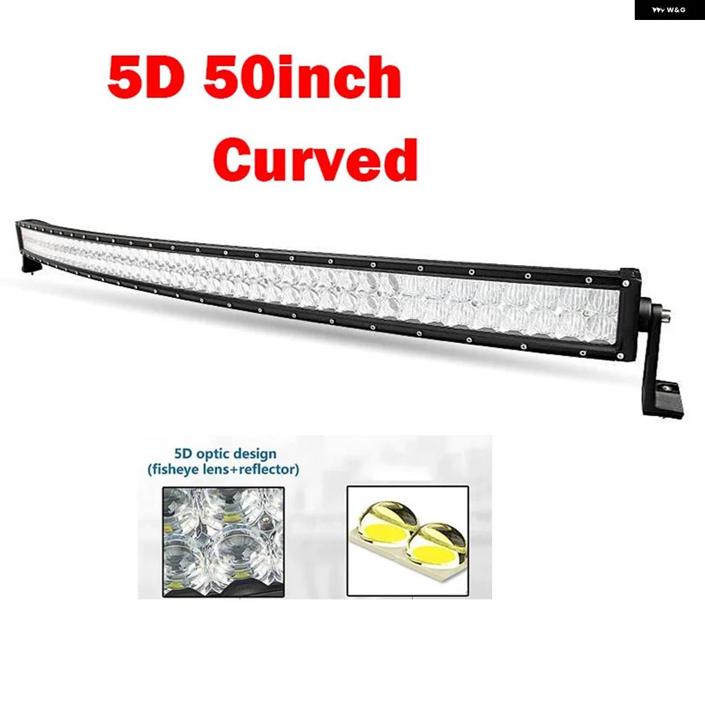 並行輸入品 8/16/22/32/42/50/52インチ 5DカーブストレートオフロードLED ライトバー ジープ 4X4 ATV SUV LEDバー トラック 作業_10