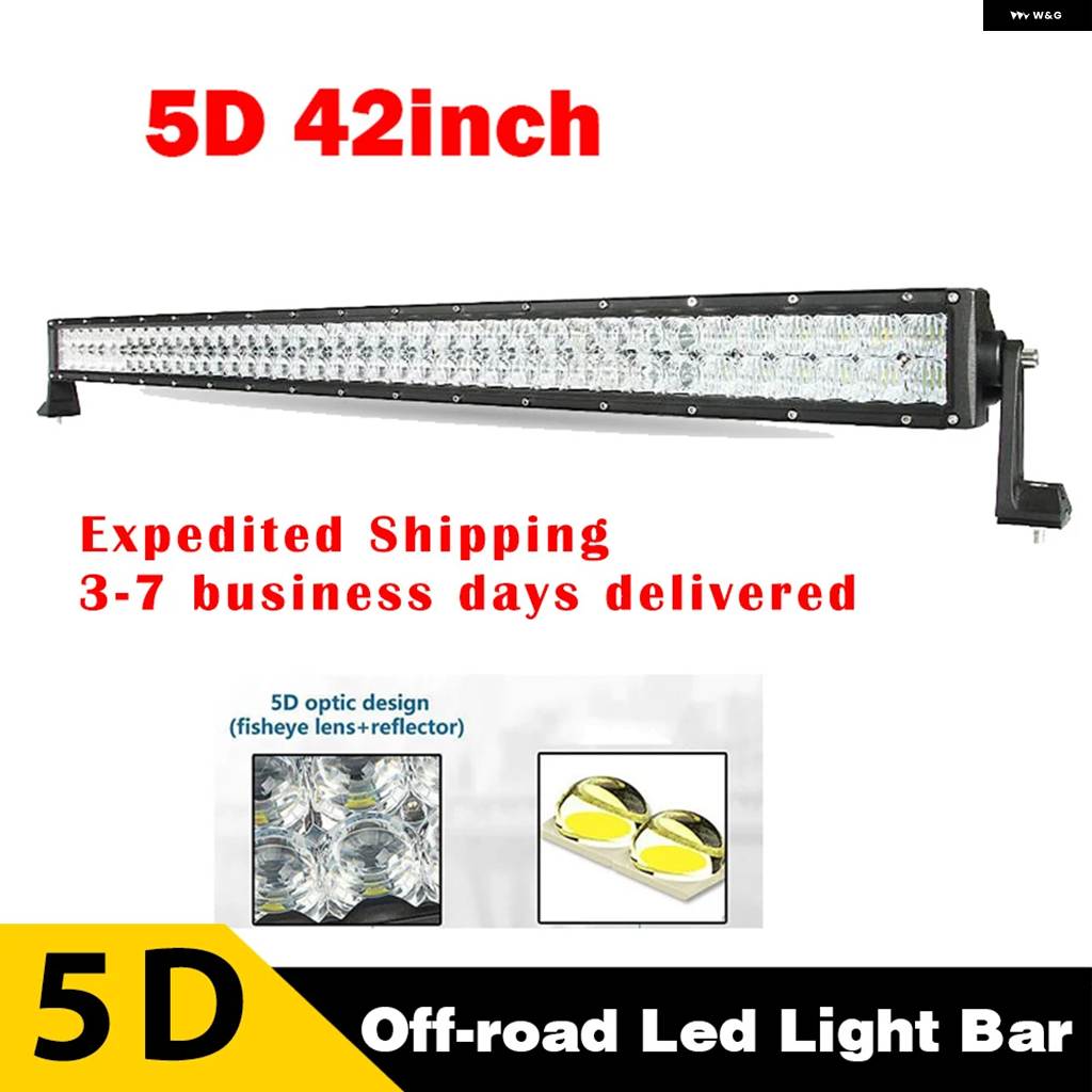 並行輸入品 8/16/22/32/42/50/52インチ 5DカーブストレートオフロードLED ライトバー ジープ 4X4 ATV SUV LEDバー トラック 作業_11