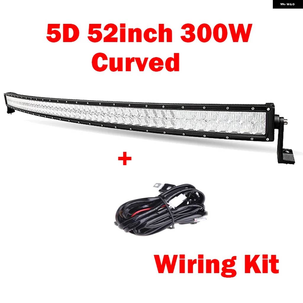 並行輸入品 8/16/22/32/42/50/52インチ 5DカーブストレートオフロードLED ライトバー ジープ 4X4 ATV SUV LEDバー トラック 作業_12