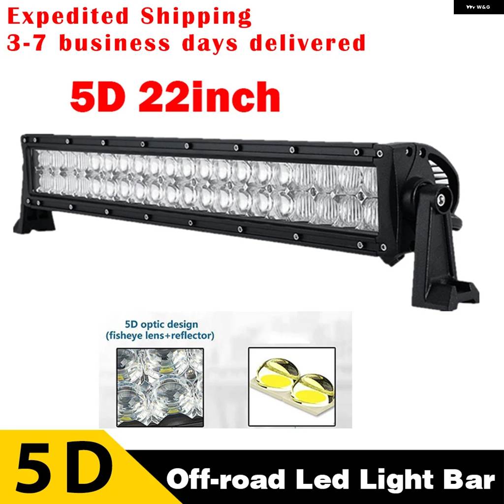 並行輸入品 8/16/22/32/42/50/52インチ 5DカーブストレートオフロードLED ライトバー ジープ 4X4 ATV SUV LEDバー トラック 作業_2