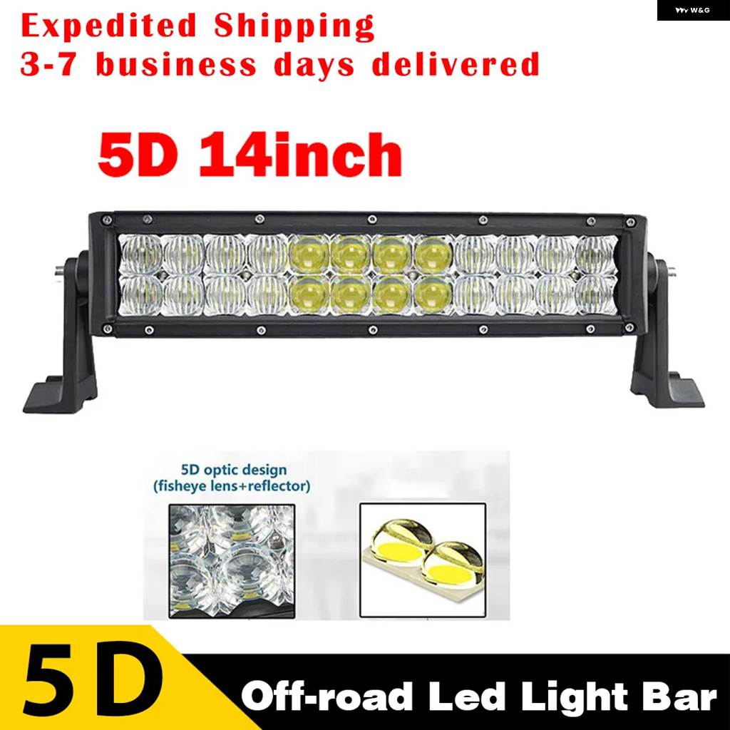 並行輸入品 8/16/22/32/42/50/52インチ 5DカーブストレートオフロードLED ライトバー ジープ 4X4 ATV SUV LEDバー トラック 作業_4