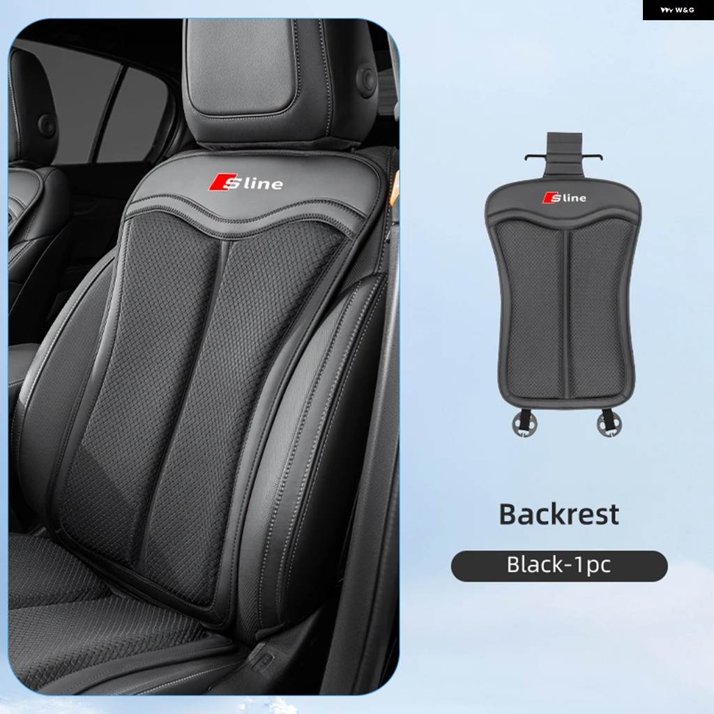 並行輸入品 カーシート アイスシルク クッション バックレスト シート プロテクター カバー アウディ RS5 RS6 AIROAD A3 Q5 Q7 Qの画像