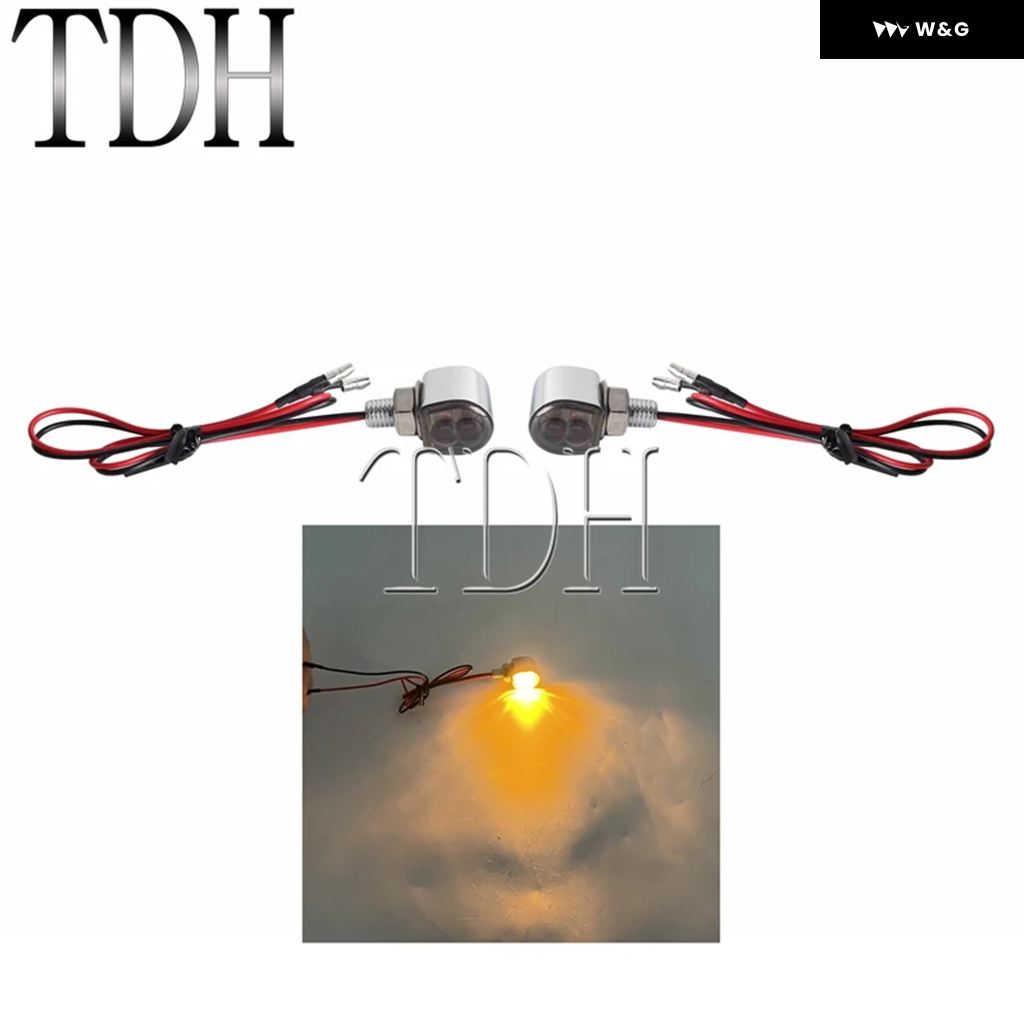 並行輸入品オートバイ バイク LED ウィンカーライト ミニ アンバー フラッシュライト インジケーター LED ウィンカーランプ カフェレーサー ハーレー ホの画像