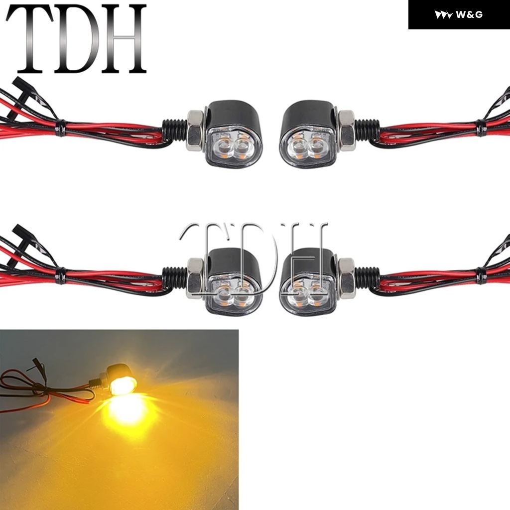 並行輸入品オートバイ バイク LED ウィンカーライト ミニ アンバー フラッシュライト インジケーター LED ウィンカーランプ カフェレーサー ハーレー ホの画像