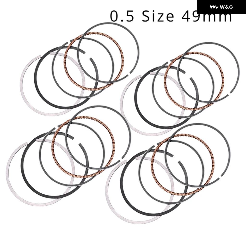 並行輸入品4個 48.5MM 48.75MM 49MM 49.25MM 49.5MM STD 0.25 0.5 0.75 1.0 オートバイ バイク エンジン ピストンリング ホンダ 13011-KAZ-004の画像