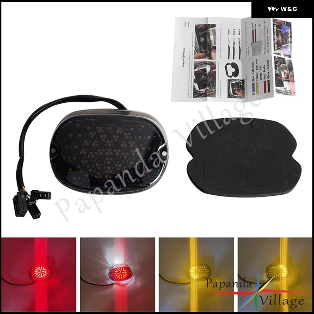 並行輸入品ハーレー スポーツスター ダイナ FXDL エレクトラ グライド ロードキング ソフテイル カスタム FXDF LED テールライト テールランプ ブレーキの画像