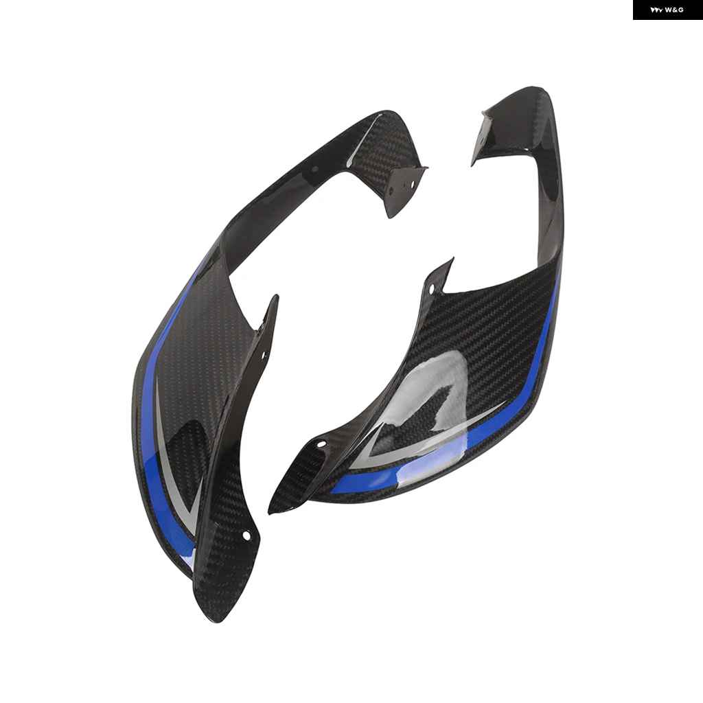 並行輸入品ヤマハ R1M 2020-23 オートバイ バイク ウィングレット エアデフレクター サイドウィングスポイラー カーボン