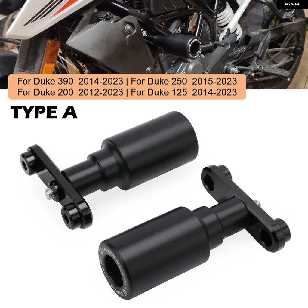 並行輸入品DUKE 390 250 200 125 DUKE バイク フレーム スライダー クラッシュ プロテクター エンジン クラッシュ プロテクション フェアリング ガードの画像