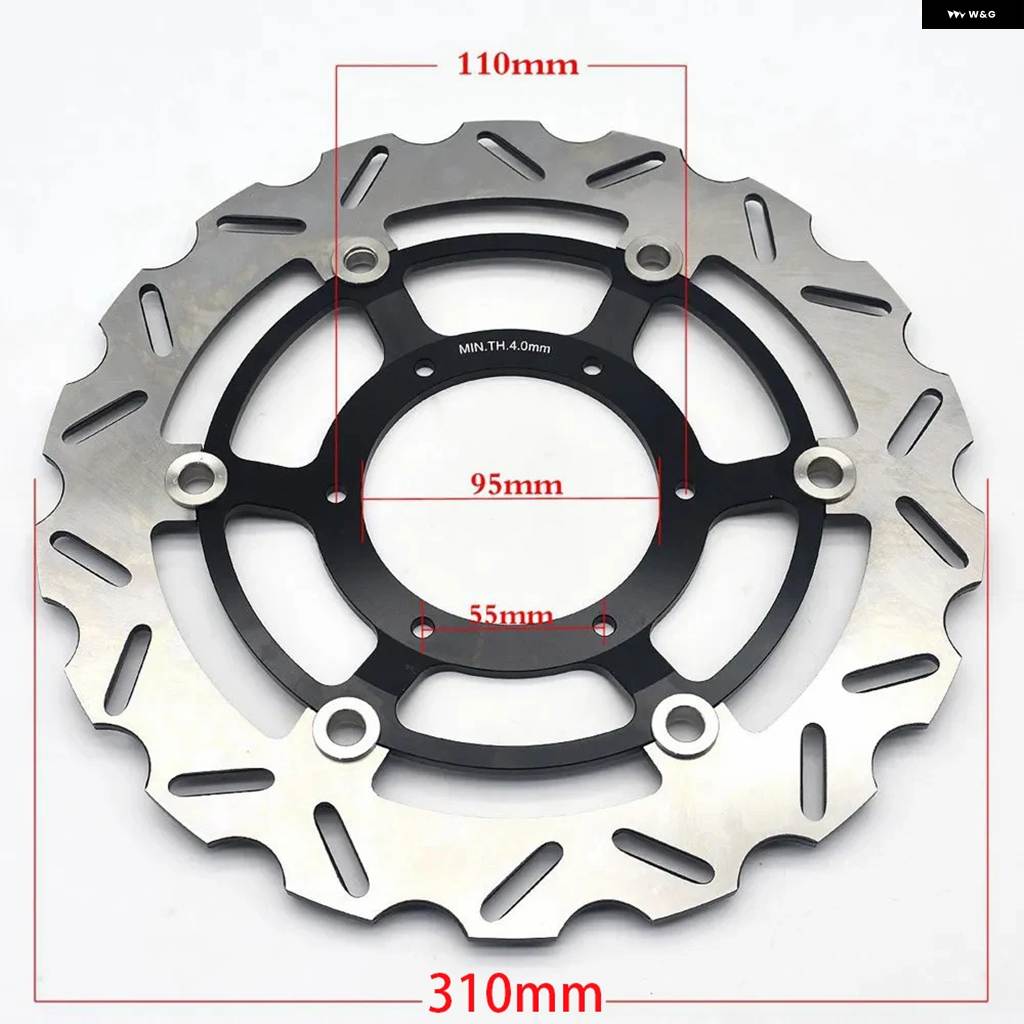 並行輸入品ホンダ CBR600 F4I 2001-2007 CB600F CB 600 F ホーネット 2007-2013 CBR600F F 2011-13 2011-13 モトフロント ブレーキディスク ローター_1