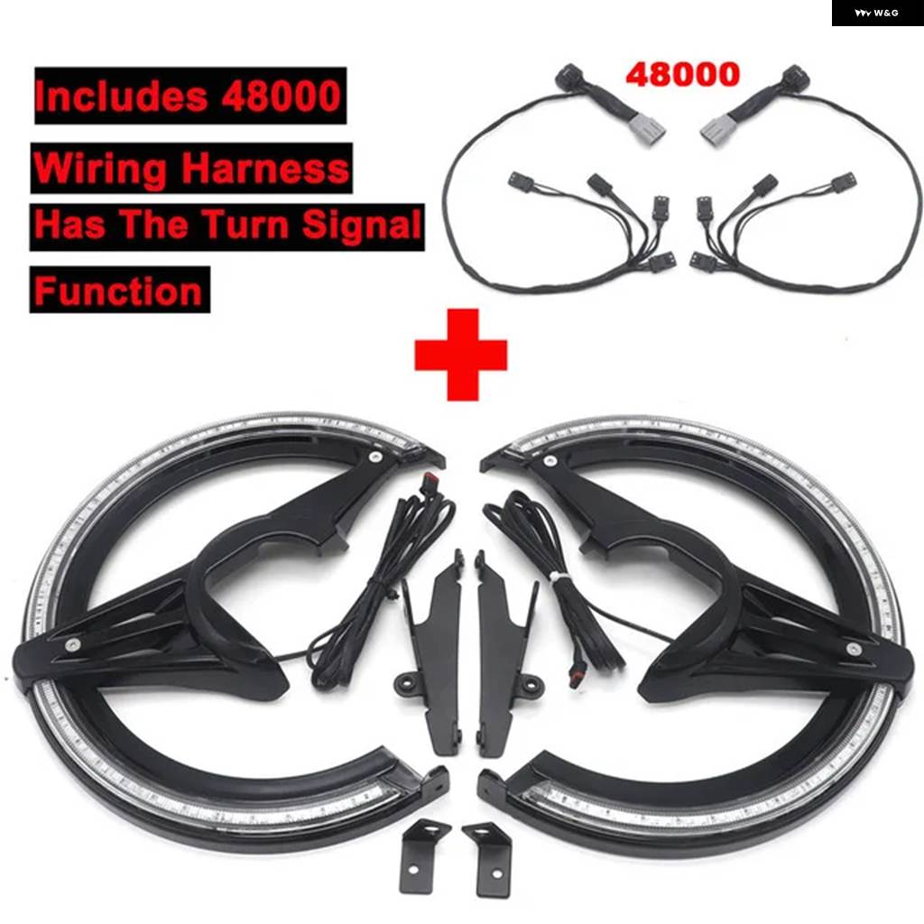 並行輸入品2018年2019年2020年 ホンダ GL1800ゴールドウィング バイク アクセサリーライト ブレーキディスク ローターカバー LEDコーナリングランプ_5