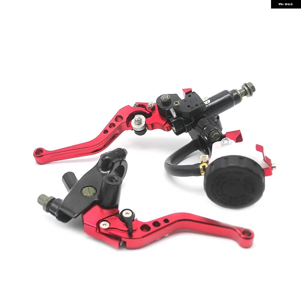 並行輸入品ALCONSTAR - 7/8インチ 22MM バイク クラッチ ブレーキ マスター シリンダー リザーバー レバー キット ホンダ カワサキ KLX用 フルード_12