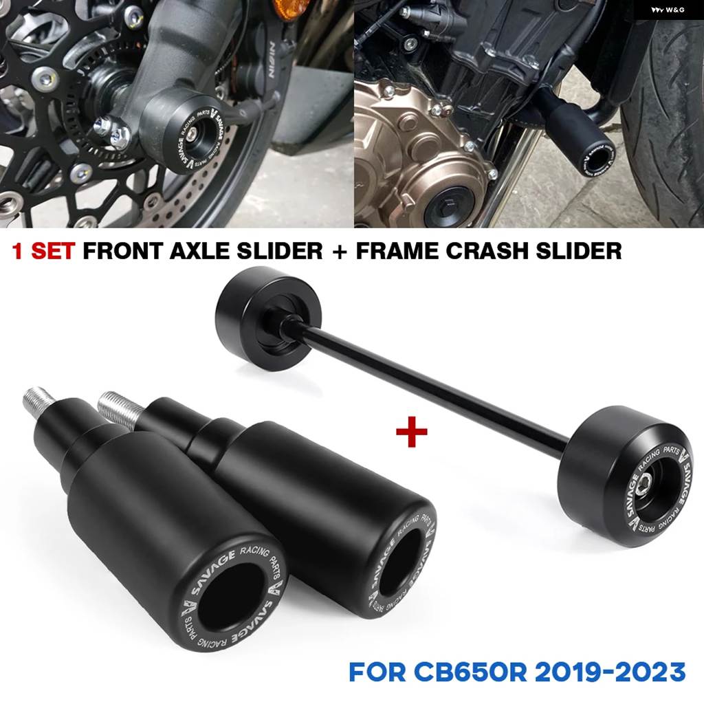 並行輸入品ホンダ CB650R フレーム スライダー クラッシュ プロテクター 650R 2019-2025 バイク フォーク アクスル スライダー エンジン クラッシュ パ_4